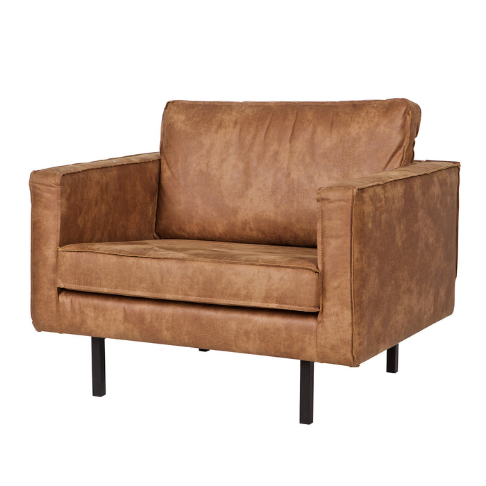 WOOOD Rodeo Fauteuil - Eco-leder - Cognac