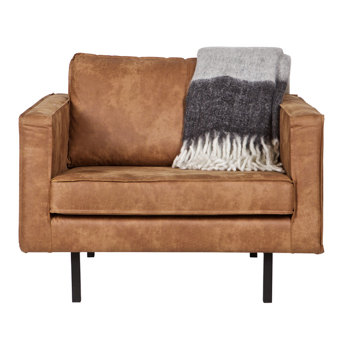 WOOOD Rodeo Fauteuil - Eco-leder - Cognac