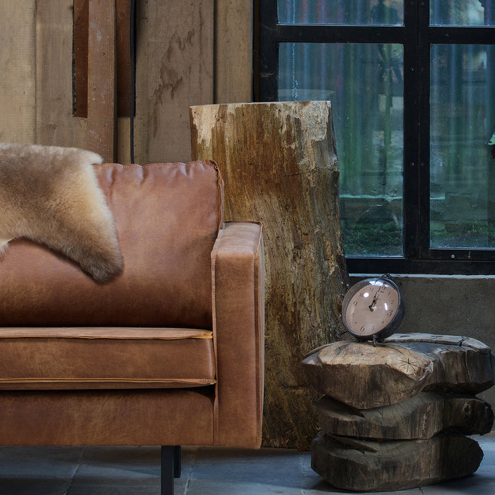 WOOOD Rodeo Fauteuil - Eco-leder - Cognac