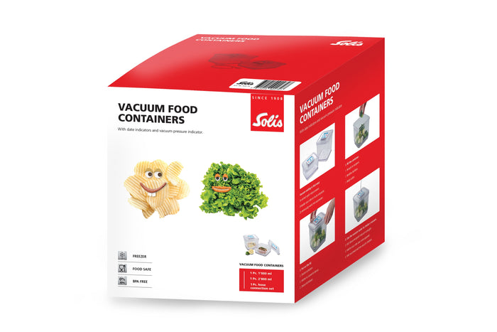 Solis Bewaarcontainer set - Vershoudbakjes - 2 stuks