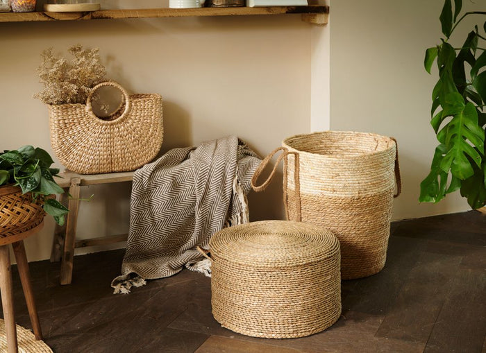 Clayre & Eef Plantenbankje 78x30x35 cm Bruin Hout Rechthoek Mini Bank