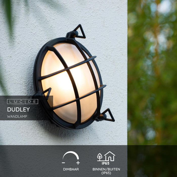 Lucide DUDLEY Wandlamp - Zwart