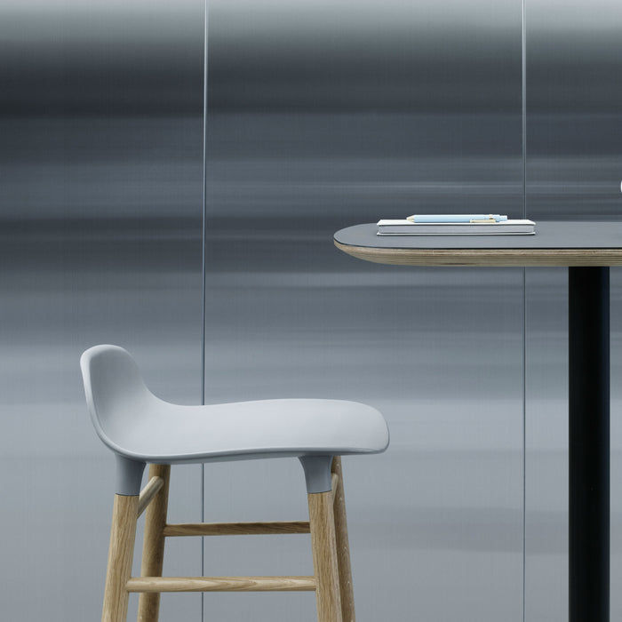 Normann Copenhagen Form Barkruk Low 75 cm - Eiken - Wit