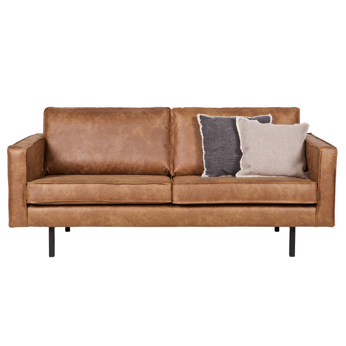 WOOOD Rodeo 2,5-zitsbank - Eco-leder - Cognac