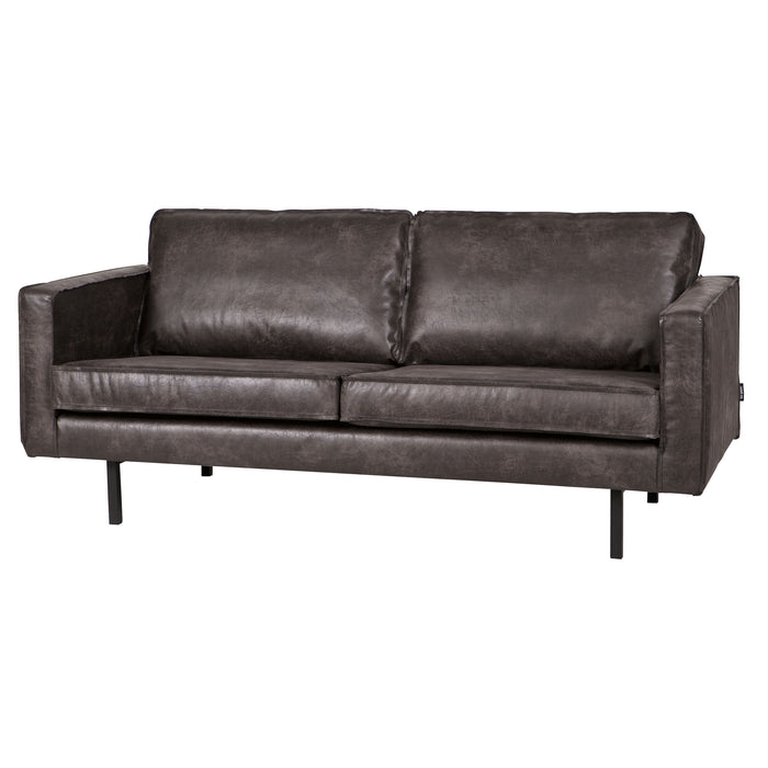 WOOOD Rodeo 2,5-zitsbank - Eco-leder - Zwart