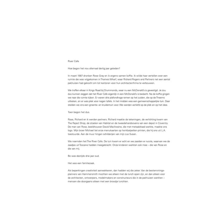 River Cafe 30 - Ruth Rogers