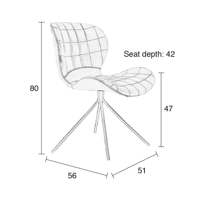 Zuiver OMG Velvet Stoel