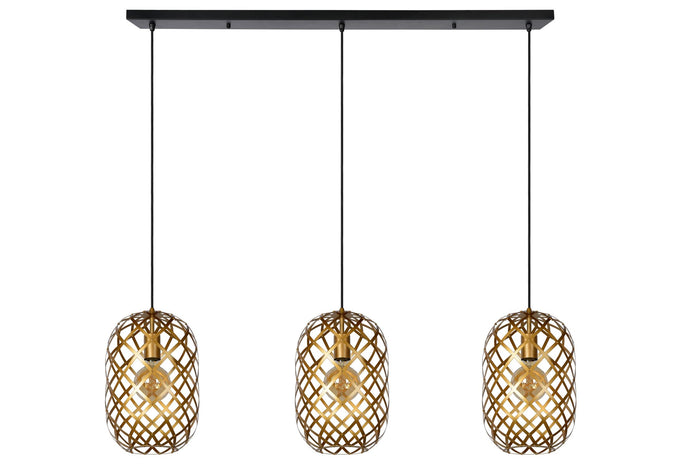 Lucide WOLFRAM Hanglamp - Mat Goud | Messing