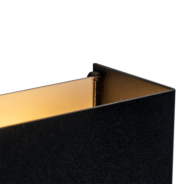 QAZQA Moderne wandlamp zwart 2-lichts - Otan S