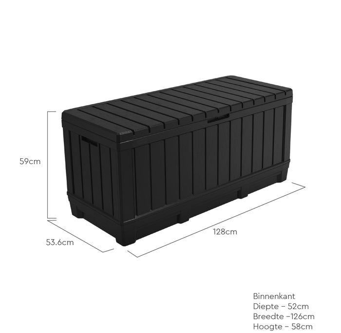 Keter Tuinbox Kentwood 350 L antracietkleurig Ecom