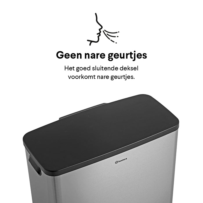 Homra 'Kick me' Afvalemmer met Sensor 45 Liter (15+15+15 liter)