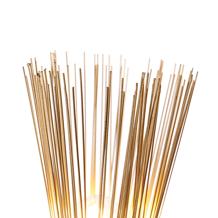 QAZQA Landelijke tafellamp messing - Broom