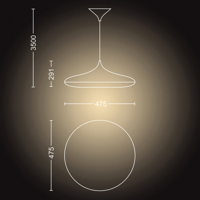 Philips Hue Cher Hanglamp - Zwart