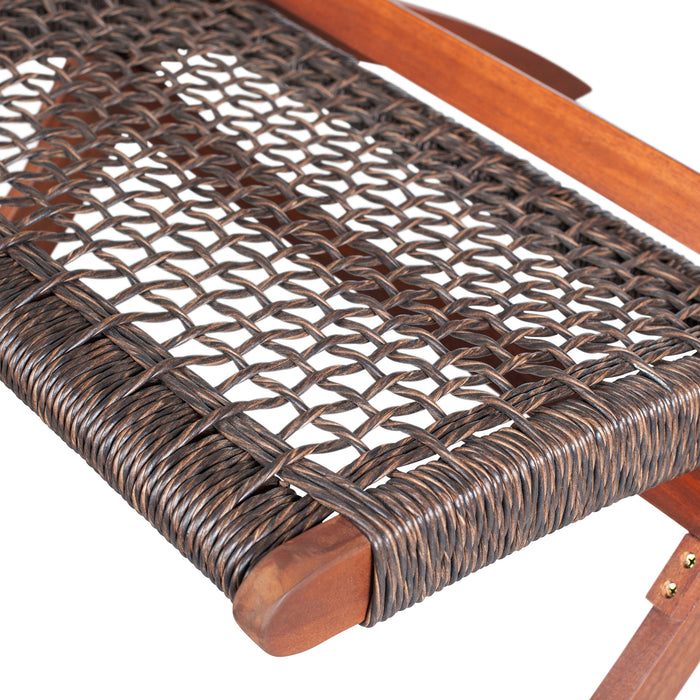 Woood Lois Klapstoel - Donkerbruin