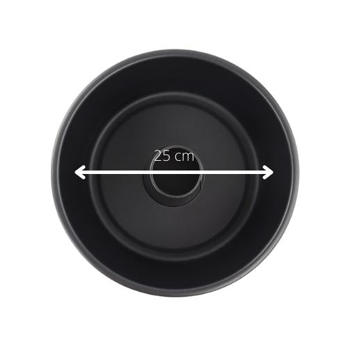 Orange85 Tulband bakvorm Cake Anti- aanbak Zwart 25x25x15 cm Metaal...