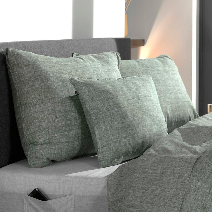 Zo Home Lino Kussensloop Linnen Look army green