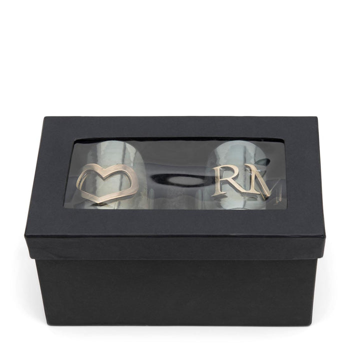 Riviera Maison RM Love Votive Box gold 2 pieces (Ø) 9x (H) 10