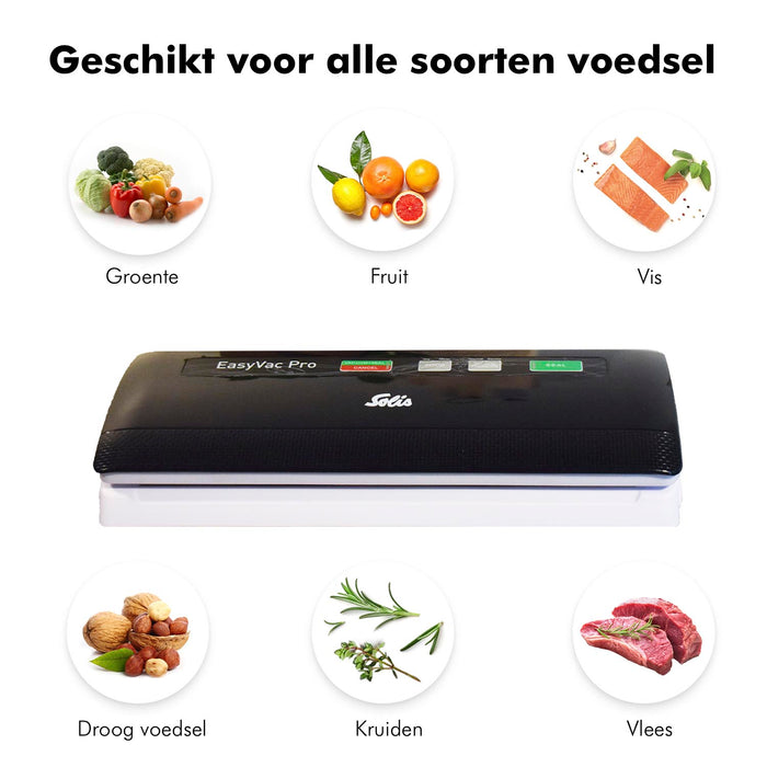 Solis Vac Pro 569 Vacumeermachine - Slangaansluiting - Zwart|Grijs