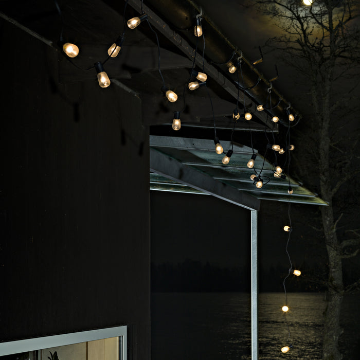 Konstsmide LED Partysnoer Transparant Amber 9.75m/40 lampjes