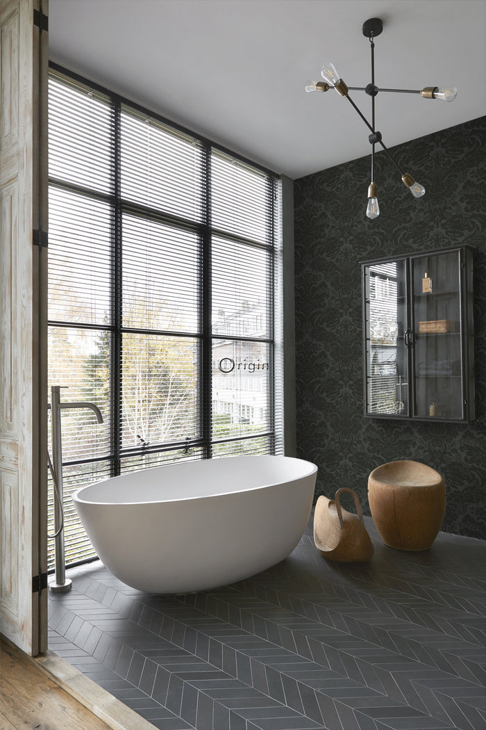 Origin Wallcoverings behang ornamenten zwart - 347043 - 53 cm x 10,05