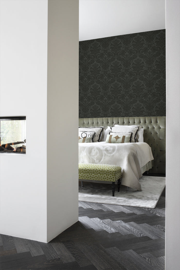 Origin Wallcoverings behang ornamenten zwart - 347043 - 53 cm x 10,05