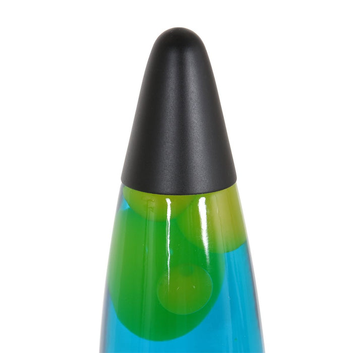 Mexlite Lavalamp Zwart Groen 35cm E14