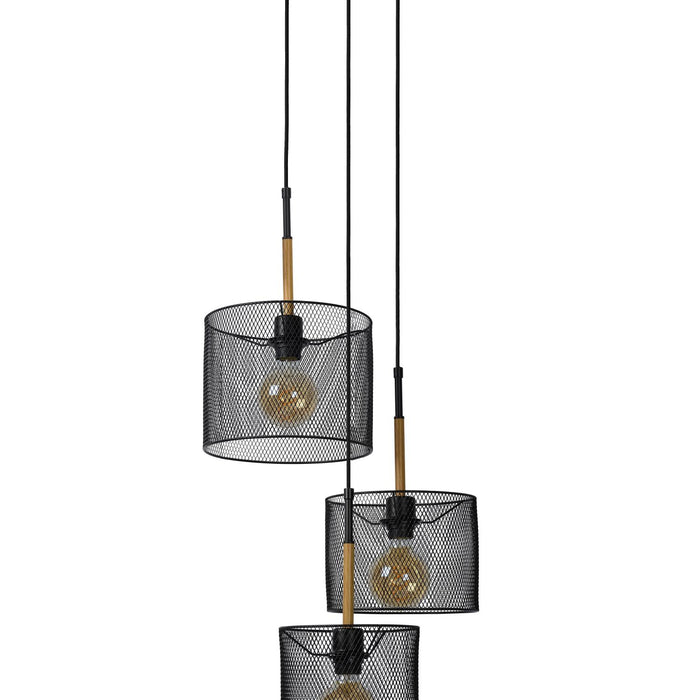 Lucide BASKETT Hanglamp - Zwart