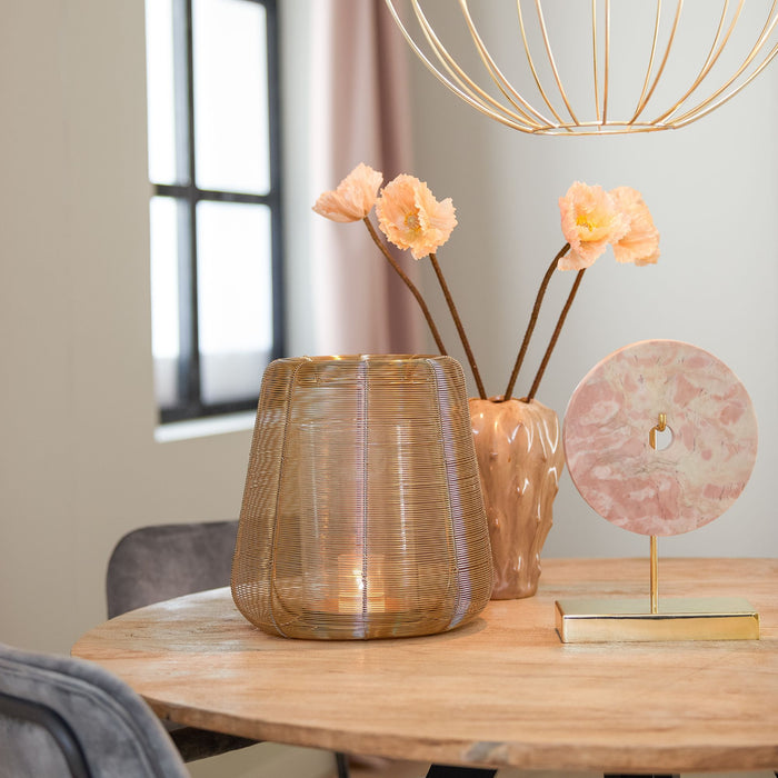 Light & Living Windlicht Adeta - Goud - Ø22,5cm