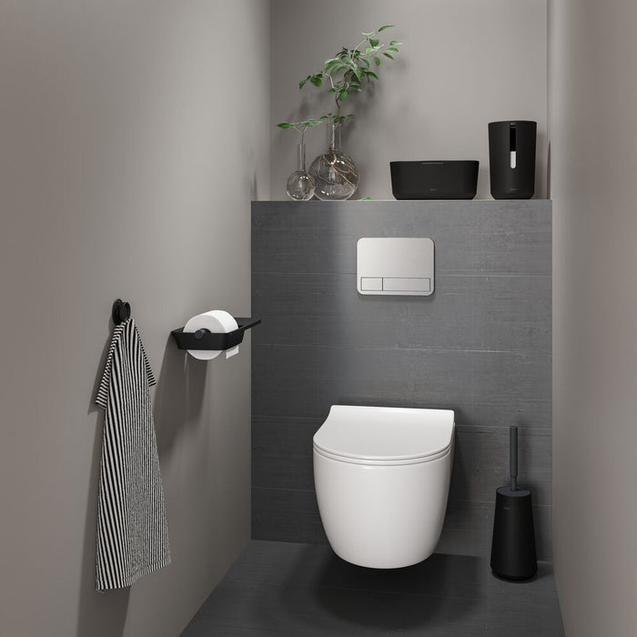 Tiger Tess ToiletborstelHouder met Swoop® borstel flexibel - Zwart / - Antraciet