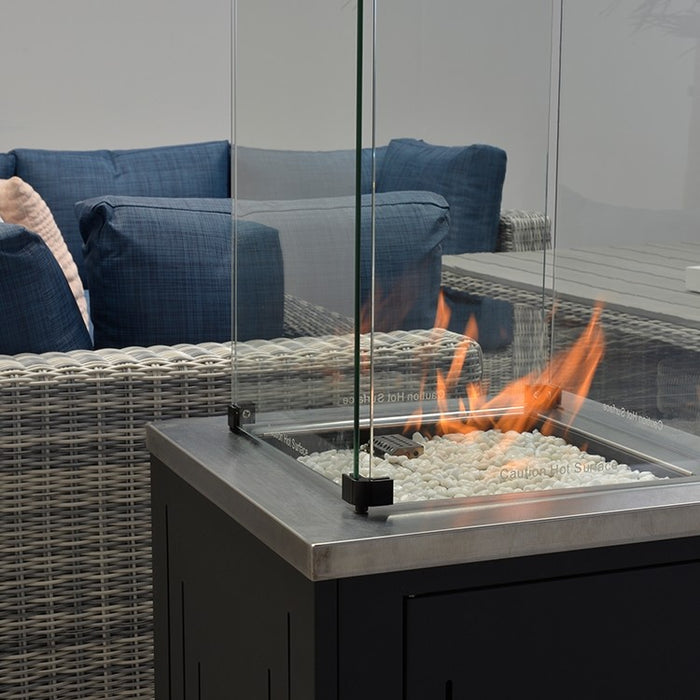 Cozy living sfeerhaard Lagos 51x51 cm. - Carbon Black - Incl. Glasset