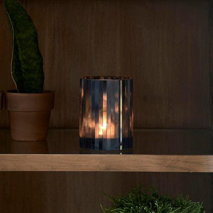 Riviera Maison RM Mosaic Votive dark blue M - 10.0x10.0x13.0 cm