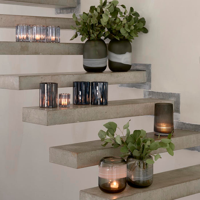 Riviera Maison RM Mosaic Votive dark blue M - 10.0x10.0x13.0 cm