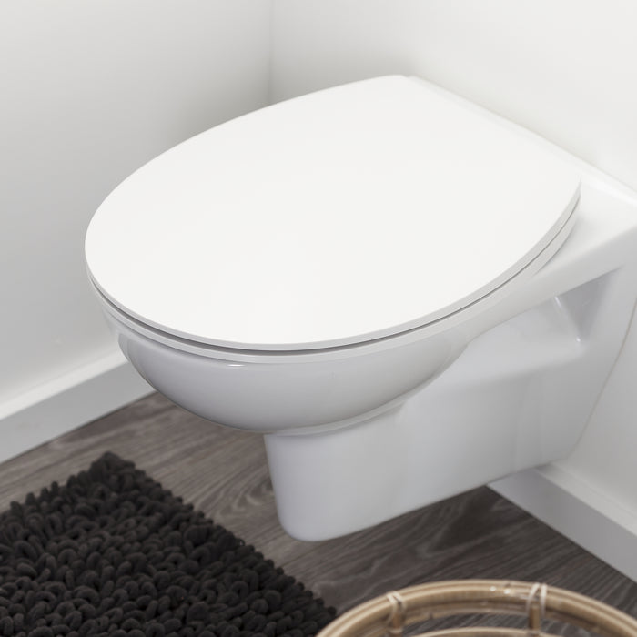 Tiger Blade Toiletbril met Deksel Duroplast - Wit