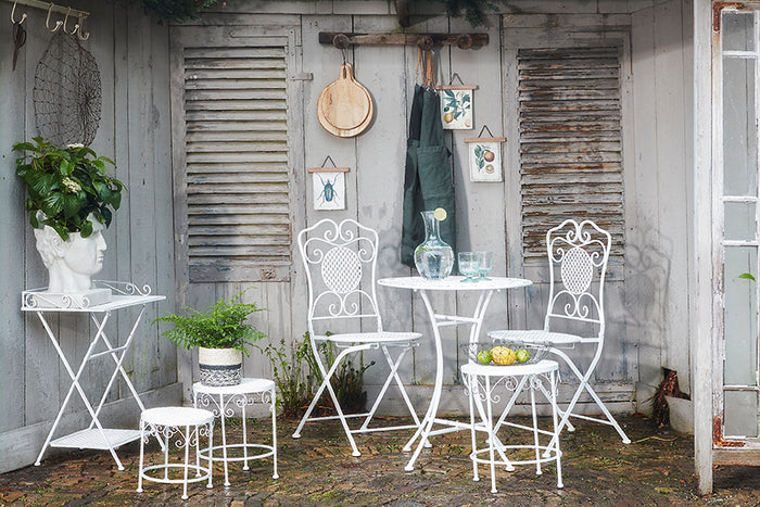 Mica Decorations Provence Inklapbare Bistrostoel - Wit