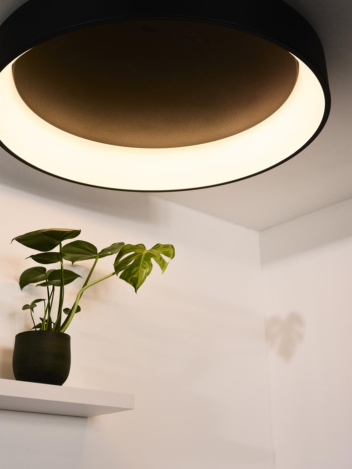 Lucide TALOWE LED Plafonnière - Zwart