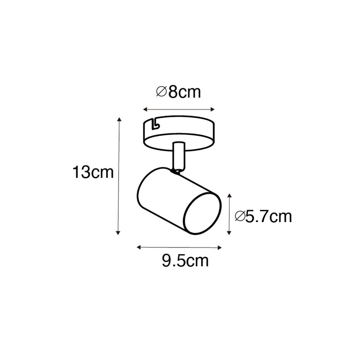 QAZQA Moderne spot staal verstelbaar - Jeana