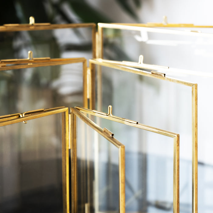 QUVIO Fotolijst staand 15x20,5 cm + 13x18 cm + 10,5x15,5 cm - Goud