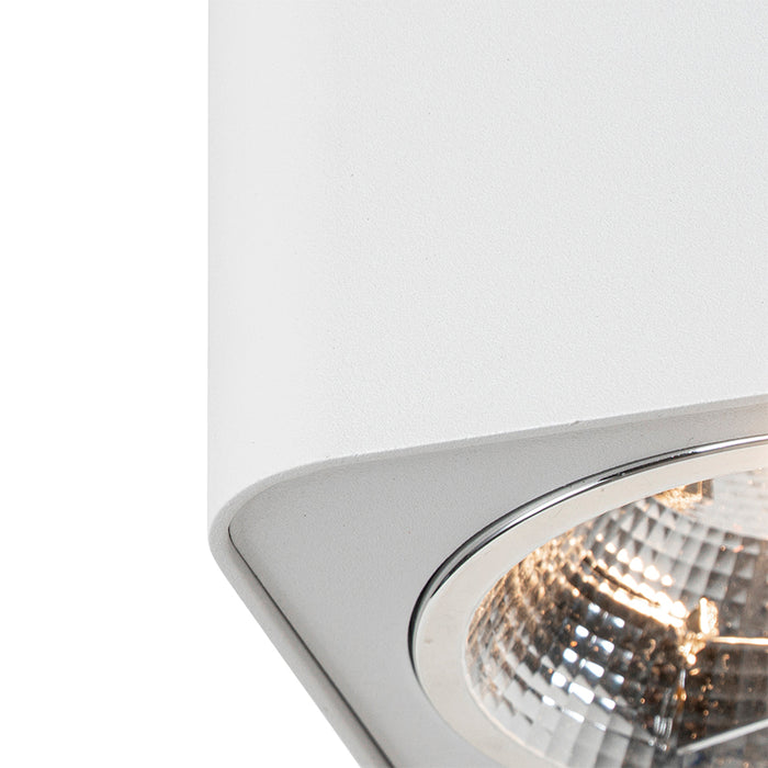 QAZQA Moderne vierkante spot wit - Boxer