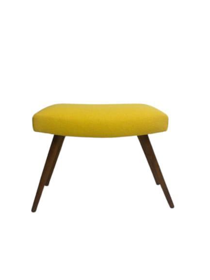 Reliving Vintage Voetenbankje Geel Wol