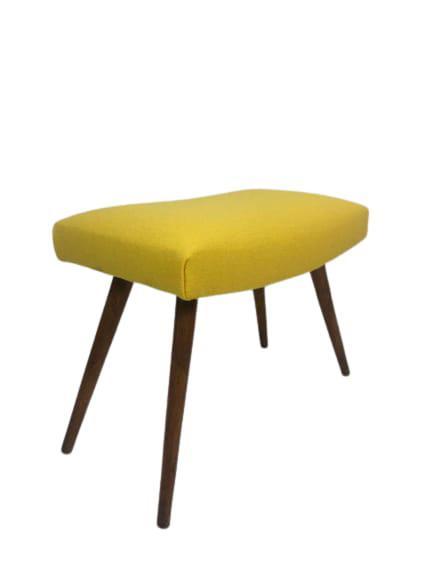 Reliving Vintage Voetenbankje Geel Wol