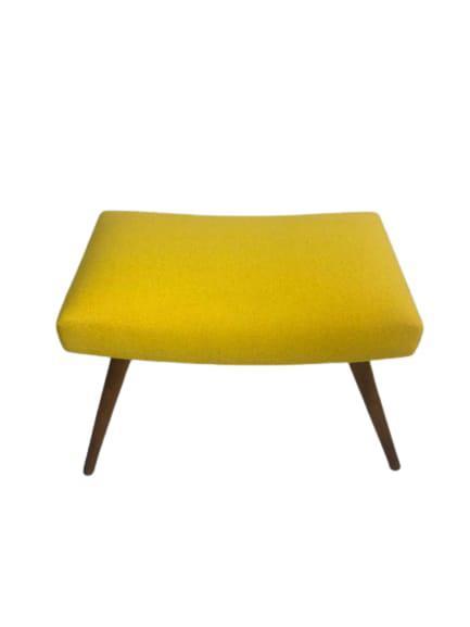 Reliving Vintage Voetenbankje Geel Wol