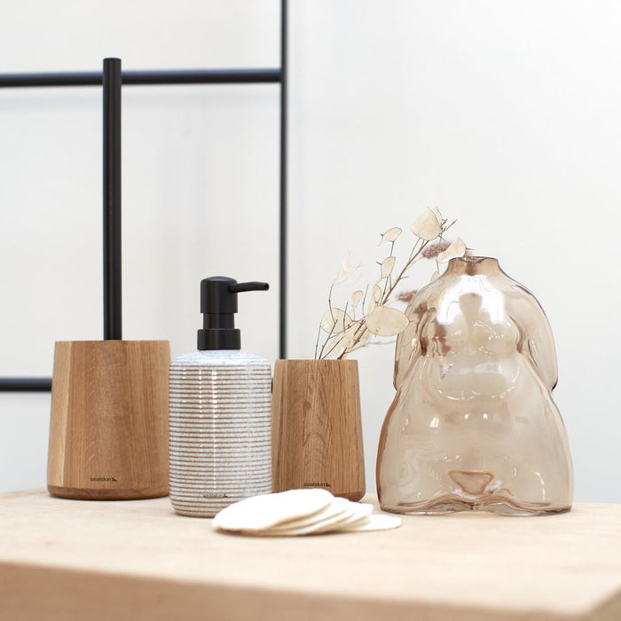 Sealskin Earth Toiletborstel met Houder Vrijstaand Eiken