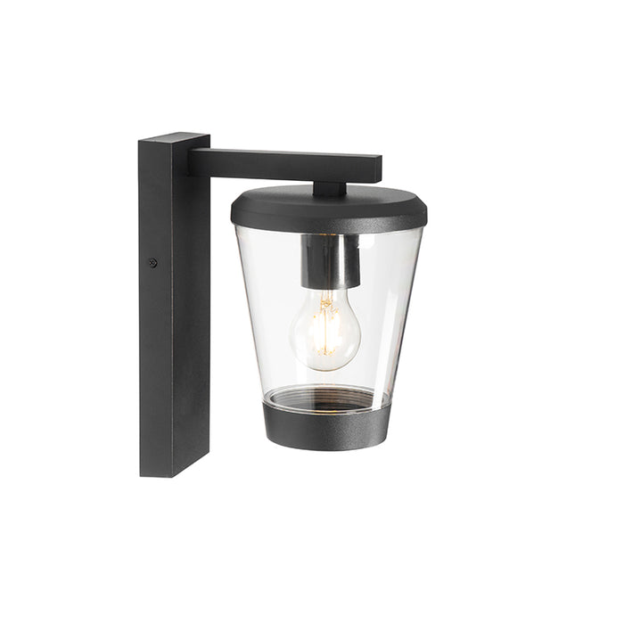 QAZQA Moderne buiten wandlamp zwart IP44 - Joren