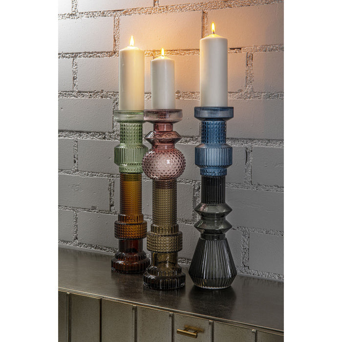 Kandelaar Marvelous Duo groen bruin 49cm Kare Design