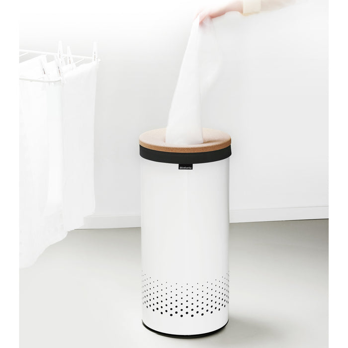 Brabantia Wasbox 35 L - Wit / Kurk
