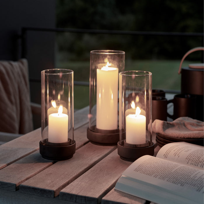 Stelton Hurricane Windlicht H 24,5 cm