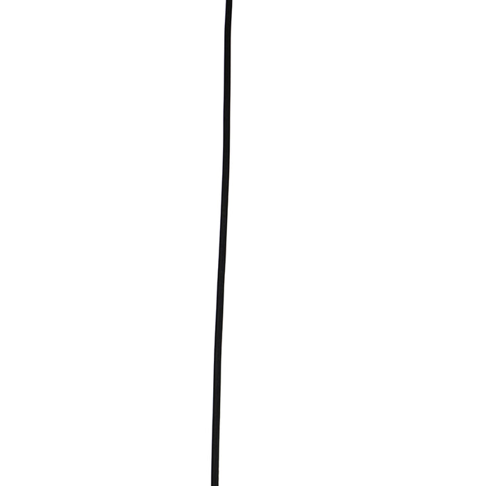 QAZQA Design hanglamp zwart met koperen kap 50 cm - Pendel