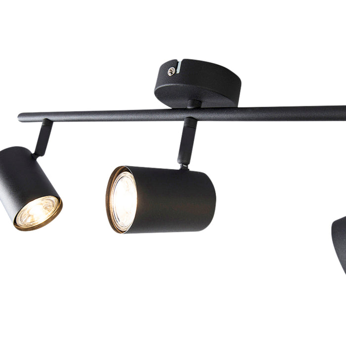 QAZQA Smart spots zwart kantelbaar incl. WiFi GU10 - Jeana 3