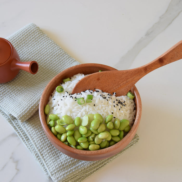 Khaya houten matcha kom - ontbijtkom - rijstkom Ø 15 cm