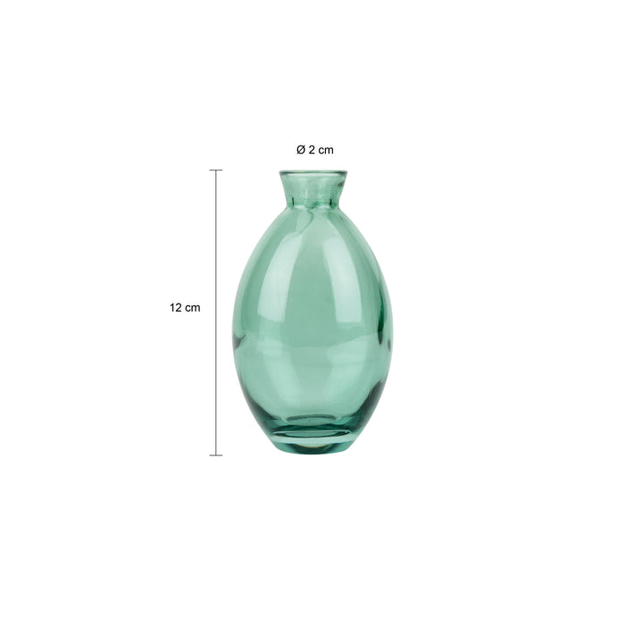 QUVIO Vazen set van 3 - Glas - Groen